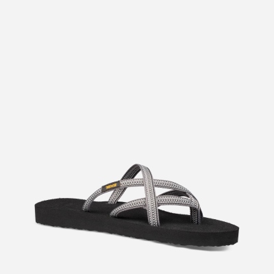 Teva Olowahu - Women's Teva Flip Flops - Grey / Grey | India (AIOC63280)